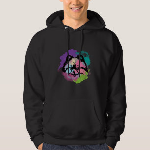 Dog Lover I Splash Art Pomeranian Hoodie