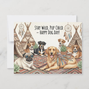 Dog Lover International Dog Day Postcard