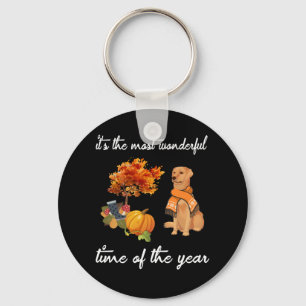 Dog Lover It's The Most Wonderful Time Of The Year Key Ring