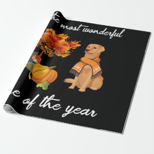Dog Lover It's The Most Wonderful Time Of The Year Wrapping Paper