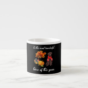 Dog Lover    It's The Most Wonderful Time Of  Year Espresso Cup