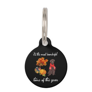 Dog Lover It's The Most Wonderful Time Of Year Pet Tag