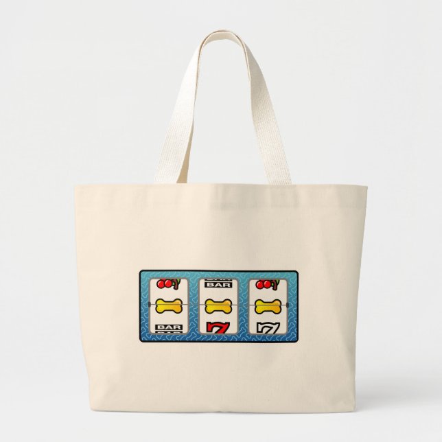 Dog Lover – Jackpot Winner Large Tote Bag (Front)