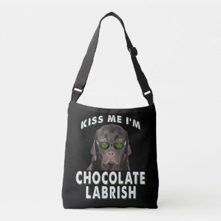 Dog Lover | Kiss Me I'm Chocolate Labrish Crossbody Bag