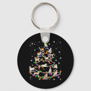 Dog Lover Labrador Christmas Tree Key Ring