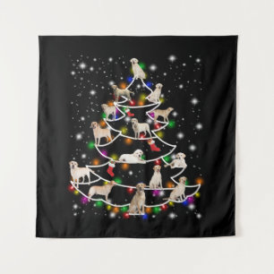 Dog Lover Labrador Christmas Tree Tapestry