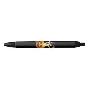 Dog Lover Labrador Dog Dabbing Pumpkin Halloween Black Ink Pen
