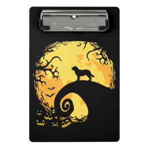 Dog Lover Labrador Full Moon Spooky Halloween Mini Clipboard