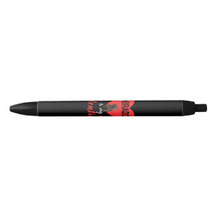 Dog Lover Labrador Is My Valentine Black Ink Pen