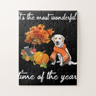 Dog Lover | Labrador It's The Most Wonderful Time Jigsaw Puzzle