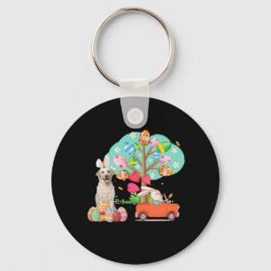 Dog Lover Labrador Retriever Easter Day Key Ring