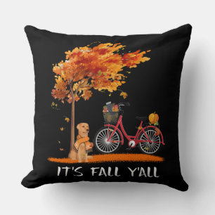 Dog Lover Labrador Retriever It's Fall Y'all Cushion