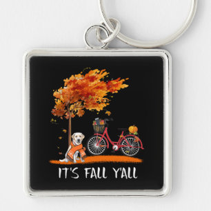 Dog Lover Labrador Retriever It's Fall Y'all Key Ring