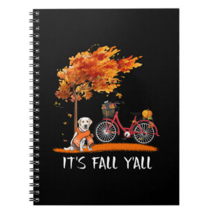 Dog Lover Labrador Retriever It's Fall Y'all Notebook