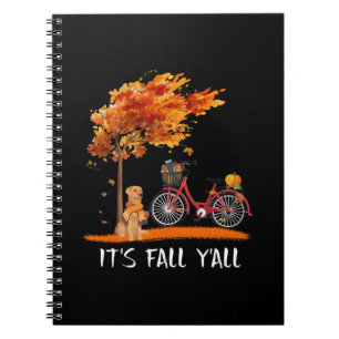 Dog Lover Labrador Retriever It's Fall Y'all Notebook