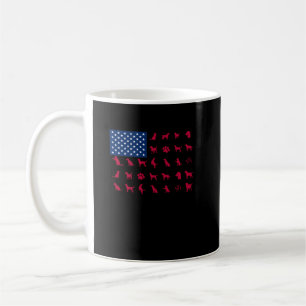 Dog Lover   Labrador Retriever USA American Flag Coffee Mug