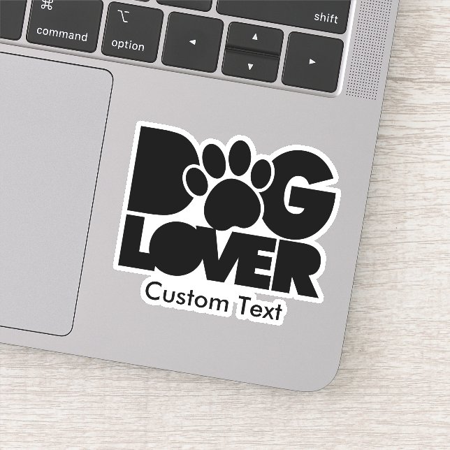 Dog Lover Logo Sticker (Detail)