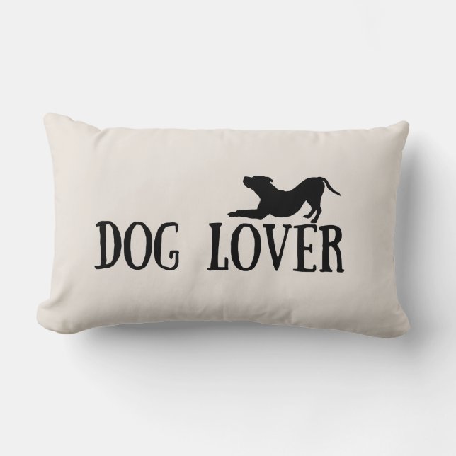 Dog Lover Lumbar Cushion (Front)