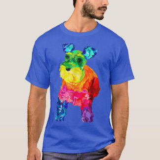 Dog Lover Mini Schnauzer Colourful 2022 Gift  T-Shirt