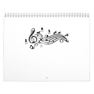 Dog Lover | Music Melody Maltese Dog On Music Note Calendar