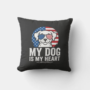 Dog Lover My Dog Is My Heart Cushion