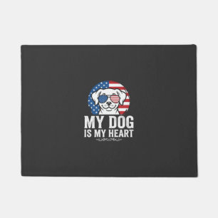 Dog Lover My Dog Is My Heart Doormat