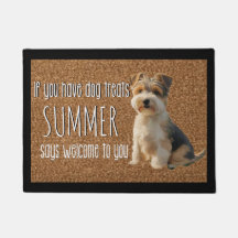 Dog Lover Personalised Biewer Terrier Name Doormat