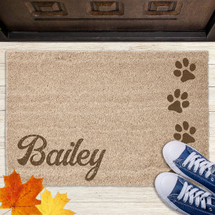 Dog Lover Personalised Paw Prints Monogram Name