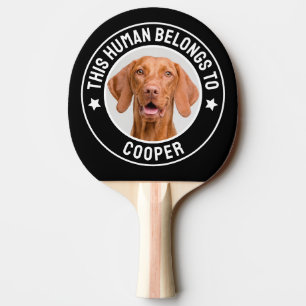 Dog Lover Personalised Pet Photo Ping Pong Paddle