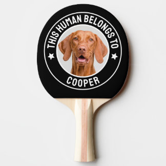 Dog Lover Personalised Pet Photo Ping Pong Paddle