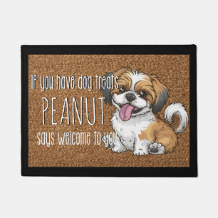 Dog Lover Personalised Shih Tzu Puppy Name  Doormat