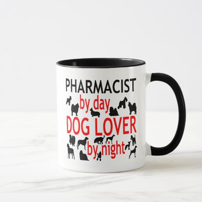 Dog Lover Pharmacist in Red Mug (Right)
