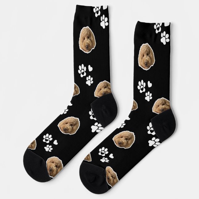 dog lover photo socks for dad  (Left)