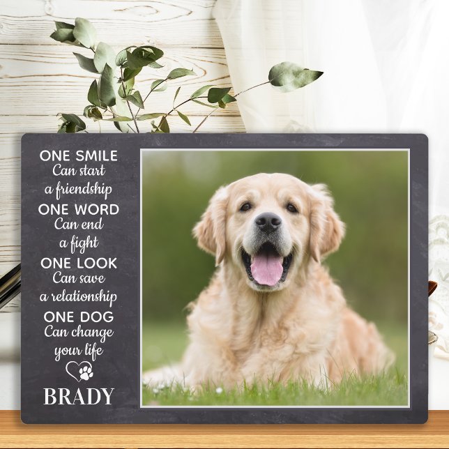 Dog Lover Quote Keepsake Personalised Pet Photo Plaque (Creator Uploaded)