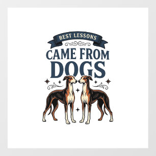 Dog Lover Quote Vintage Engraving Hound Typography