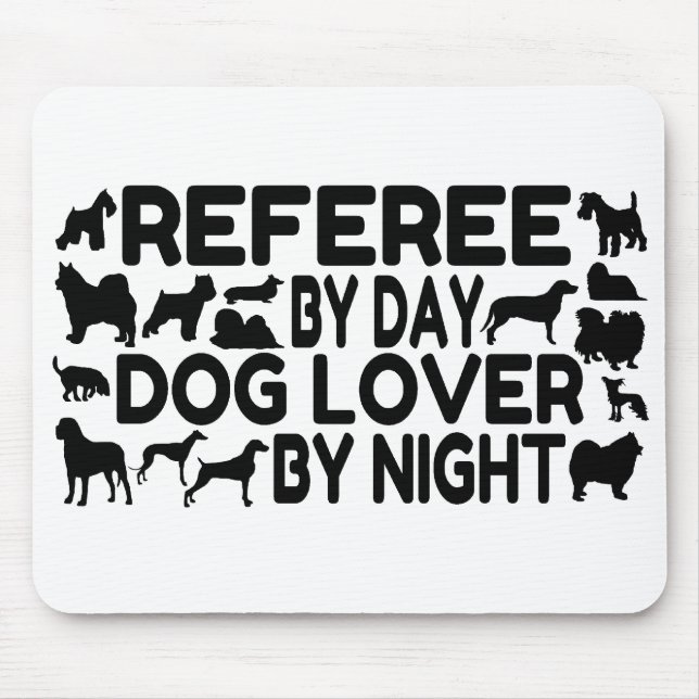 Dog Lover Referee Mouse Pad (Front)