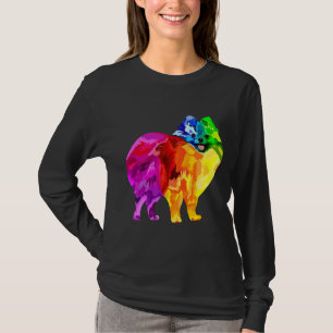 Dog Lover S Pomeranian For Women Colourful Pomeran T-Shirt
