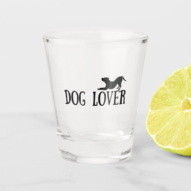 Dog Lover Shot Glass (Front)