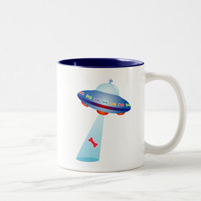 Dog Lover – Spaceship Two-Tone Coffee Mug (Right)