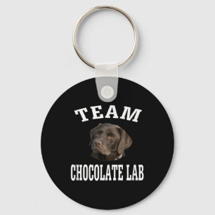 Dog Lover Team Chocolate Labrador Retriever Key Ring