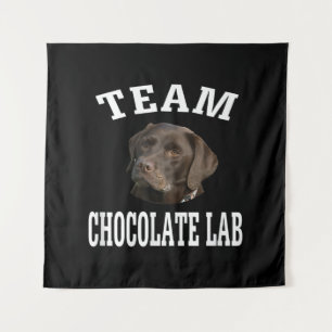 Dog Lover Team Chocolate Labrador Retriever Tapestry