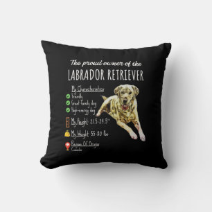 Dog Lover The Proud Owner Of Labrador Retriever Cushion