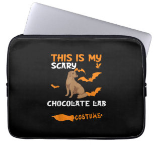 Dog Lover This Is My Scary Chocolate Lab Costume Laptop Sleeve