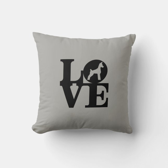 Dog Lover Throw Pillow (Front)