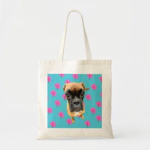 Dog lover tote bag funny dog face picture bag cool