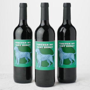 dog lover wine label