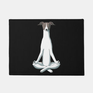 Dog Lover   Yoga Italian Greyhound Doormat