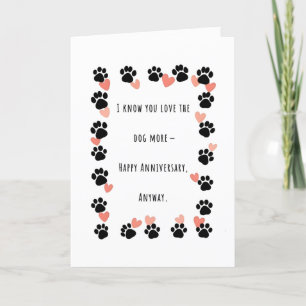 Dog Lovers Anniversary Card