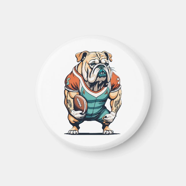 Dog Lovers Basketball Player Magnet (Front)