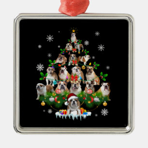 Dog Lovers   Bulldog Christmas Tree Ornaments